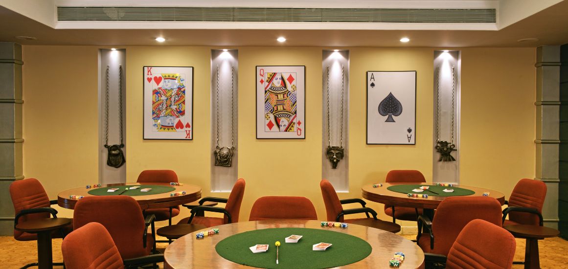 indoor card room in Pune at Corinthians Pune Resort & Club